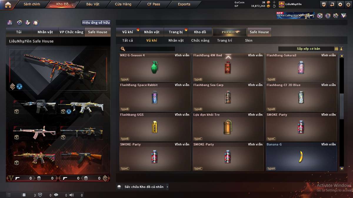 shop acc cf uy tin gia re